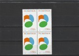ROMANIA 2000 LP 1504 SFINTELE PASTI BLOC DE 4 TIMBRE MNH