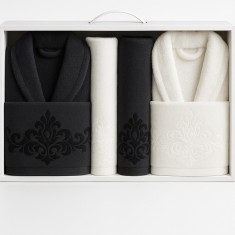 Set Cadou Luxury , 2 Halate + 4 Prosoape Asortate