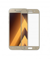 Folie Sticla Samsung Galaxy J5 2017 j530 Gold Fullcover 2.5D Full Glue Tempered Glass Ecran Display LCD foto