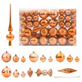 Cumpara ieftin Baldouri de Crăciun 98 buc Cupru &Oslash;3/4/6 cm