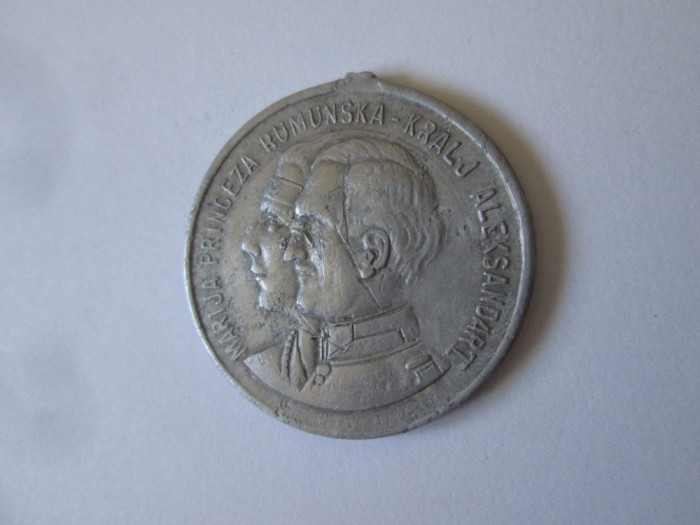 Medalia casatoriei principesei Maria de Romania cu regele Alexandru I 1922