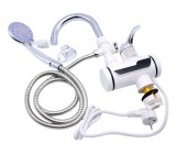 Robinet Instant Electric cu Dus, 3000W, Display LCD, Apa Calda Imediat, Montare Chiuveta, Alb/Negru