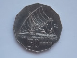 50 CENTS 1976 FIJI, Australia si Oceania