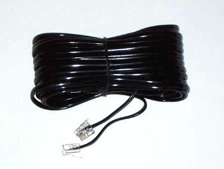 Cablu telefon mufat 2m negru