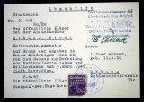 P.199 GERMANIA ABSCHRIFT WEIHNACHTS-AMNESTIE COBURG-STADT 2.4.1947 ALFRED R&Uuml;BSAM