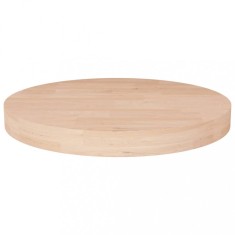 vidaXL Blat de masă rotund, &Oslash;40x4 cm, lemn masiv stejar netratat