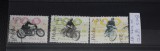 TS23 - Timbre serie Polonia - 2003 Motociclete - Mi 4073-75, Stampilat