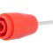 Conector banana 4mm soclu 25A 1kV rosie nichelat pentru PCB