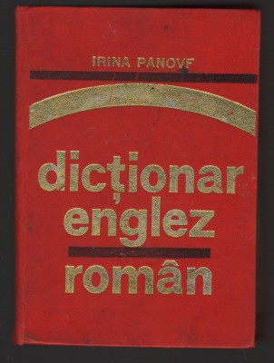 C10541 - DICTIONAR ENGLEZ - ROMAN de IRINA PANOVF foto