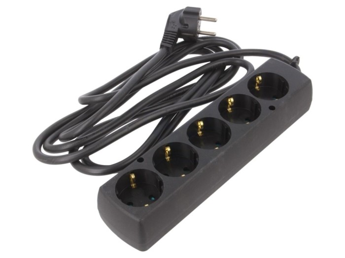 Cablu prelungitor 5 prize Schuko 3m