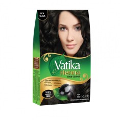 VATIKA Henna Hair Colour Black brown (Vopsea de Par cu Henna ) 60g
