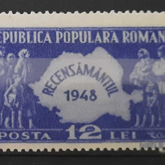 Timbre 1948 Recensământul MNH