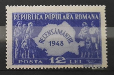 1948 Recensăm&amp;acirc;ntul MNH foto