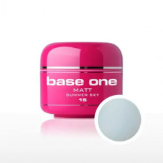 Gel UV Silcare Base One Matt - Summer Sky 15, 5g