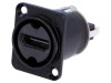 Adaptor HDMI Neutrik Dublu Ecranat Placare Aurita Montare Panou Soclu x2 NAHDMI-W-B