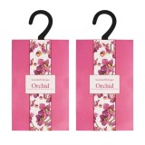 Cumpara ieftin Pachet 2 odorizante parfumate tip umeras, cu parfum de orhidee, 24 x 12 cm, pentru dressing, dulap, sertar si autoturism