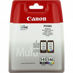 Combo-Pack Original Canon Black/Color, PG-545/CL-546, pentru Pixma