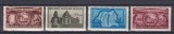 ROMANIA 1953 LP 351 SEMICENTENARUL PALATULUI POSTELOR SERIE MNH