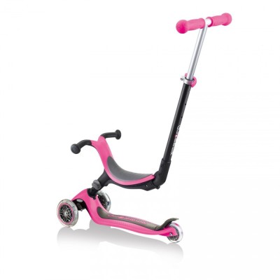 Trotineta Globber Go-Up 4 in 1 Pliabila culoare roz foto