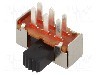Intrerupator glisant, 2 pozitii, SPDT, ON-ON, KNITTER-SWITCH - MFP 201 N-RA