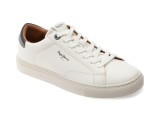 Cumpara ieftin Pantofi sport PEPE JEANS albi, JOE BASIC, din piele ecologica