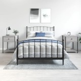 VidaXL Noptiere, 2 buc., gri sonoma, 44x45x58 cm, lemn prelucrat