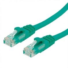 Cablu de retea RJ45 cat. 6A UTP 1m Verde, Value 21.99.1441