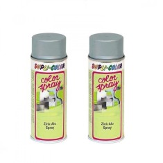 Pachet 2 x Vopsea spray Zinc Aluminiu 400 ml Dupli Color