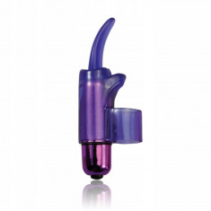 Vibrator de degete - PowerBullet Tingling Tongue Purple