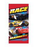 Disney Cars Prosop de baie Race, prosop de plajă 70x137 cm (Uscare rapida)