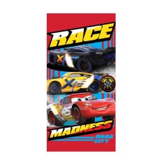 Disney Cars Prosop de baie Race, prosop de plajă 70x137 cm (Uscare rapida)