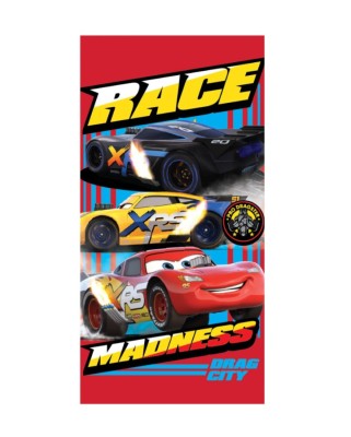 Disney Cars Prosop de baie Race, prosop de plajă 70x137 cm (Uscare rapida) foto