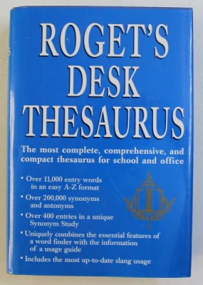 ROGET &amp;#039; S DESK THESAURUS by JOYCE O &amp;#039; CONNER and ENID PEARSONS , 1996 foto