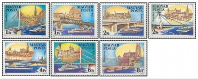 Ungaria 1985 - poduri pe Dunare, serie neuzata foto