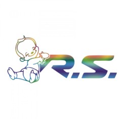 Sticker Renault Baby Love RS , Autocolant Personalizat Siguranta E i Stil