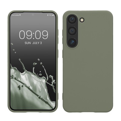 Husa kwmobile pentru Samsung Galaxy S23, Silicon, Verde, 60282.172 foto