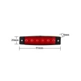 Cumpara ieftin Lampa laterala 6 LED-uri 24V lumina rosie 14x54