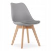 Scaun bucatarie/living, Artool, Mark, PP, lemn, gri, 49x42x82 cm, Leobert