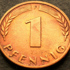 Moneda 1 PFENNIG - RF GERMANIA, anul 1966 *cod 2899 - litera F