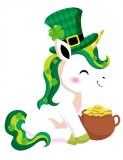Cumpara ieftin Sticker decorativ Unicorn, Verde, 70 cm, 1234-1ST, Oem