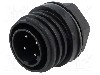 Conector circular, tata, 4 pini, BULGIN - PX0931/04/P