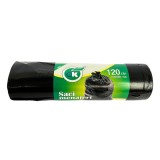Saci Menajeri / Gunoi, pentru Europubela, Capacitate 120L, 10 Buc/Rola, Culoare Negru, Rezistenti