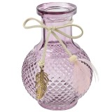 Vaza decorativa 22SF040092S, sticla, lila, 11.7 cm