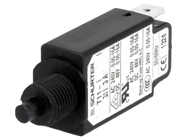 &Icirc;ntrerupător de supracurent 240VAC 48VDC 3A SPST