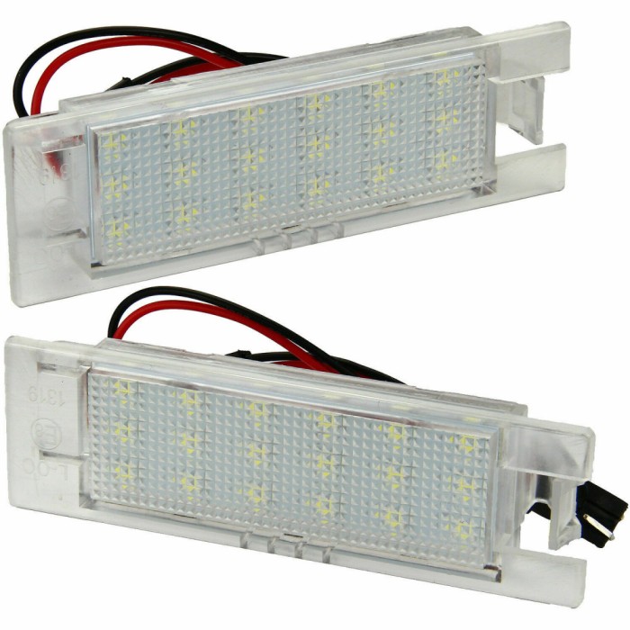 Lampi numar LED pentru Opel Astra H, J, K Hatchback, Adam, Ampera, Cascada, Corsa C,D,E, Insignia A, Vectra C, Zafira B, Meriva A,B, Tigra B