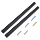 Autocolant pentru perete design tablă, 0,6 x 2 m, 2 buc + cretă, vidaXL