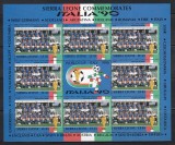 Sierra Leone 1990 - Cupa Mondială de fotbal - Italia, MC, MNH, Nestampilat