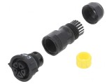 Conector circular mamă 5 pini cu șurub X-Lok DC-05BFFB-QL8MPP