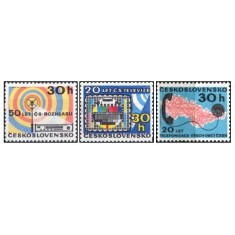 Cehoslovacia 1973 - telecomunicatii, serie neuzata