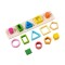 Jucarie Montessori de Sortat, Cyrax, din Lemn, Tip Puzzle, cu 5 Forme Asimetrice, 15 Piese, Educativa, Interactiva, Creativa, Materiale Non Toxice, +2